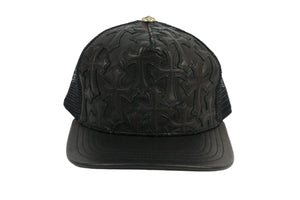 Chrome Hearts Cross Flooded Leather Trucker Cap, photo 1