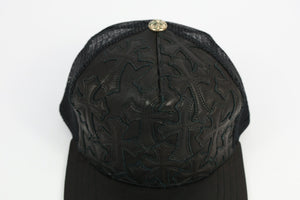 Chrome Hearts Cross Flooded Leather Trucker Cap, photo 4