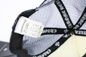 Chrome Hearts CH Holluwood Logo Embroidered Navy Logo Trucker Cap، الصورة 5