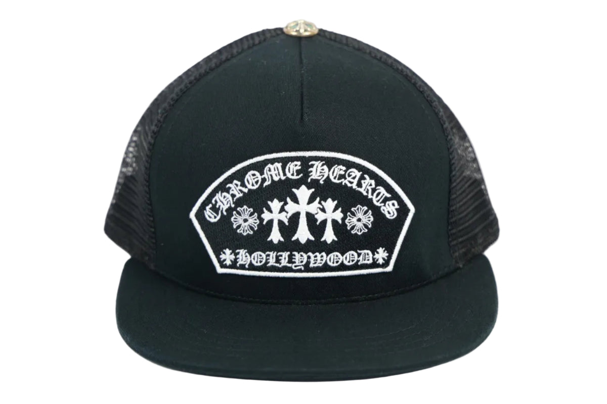 Chrome Hearts Triple Cross Hollywood Trucker Cap