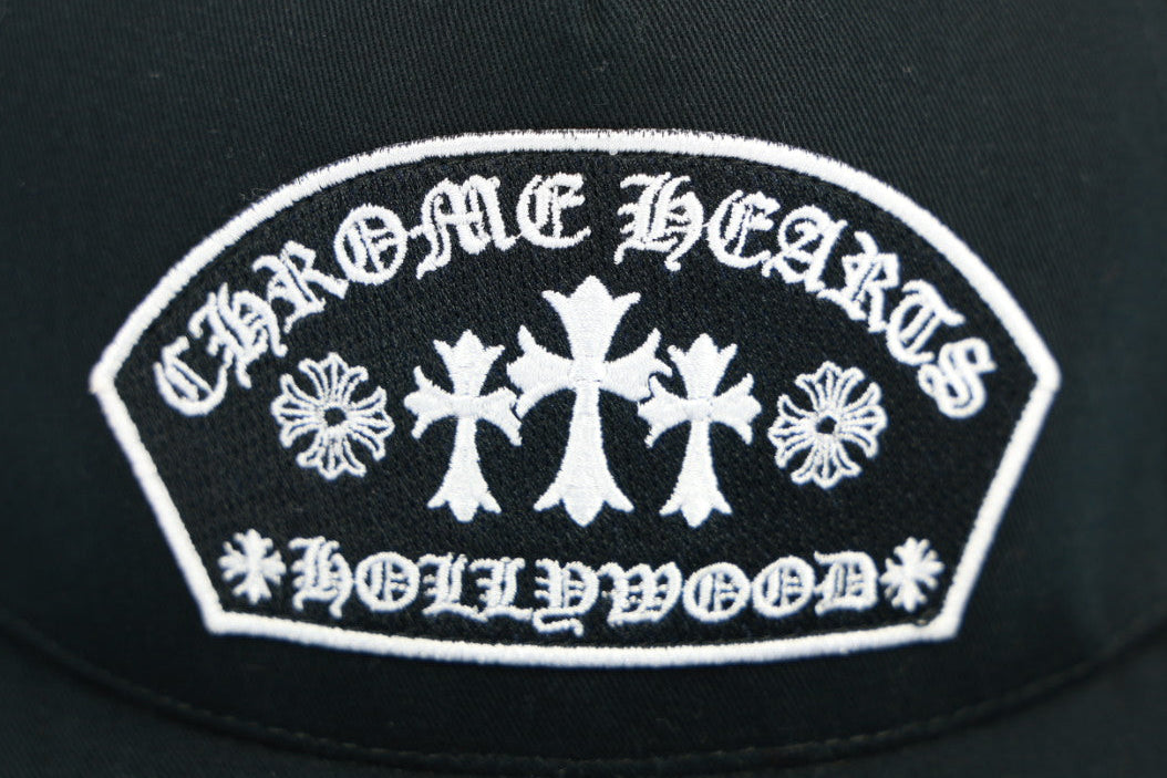 Chrome Hearts Triple Cross Hollywood Trucker Cap