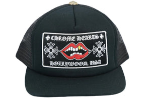 Chrome Hearts Matty Boy Lips Hollywood Logo Trucker Cap، الصورة 1