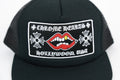 Chrome Hearts Matty Boy Lips Hollywood Logo Trucker Cap، الصورة 4