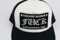 Chrome Hearts CH F*** Hollywood Navy Logo Trucker Cap، الصورة 3