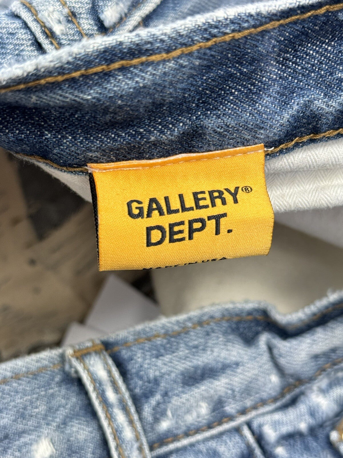 Gallery Dept Logo Print Distressed Jeans, photo 8