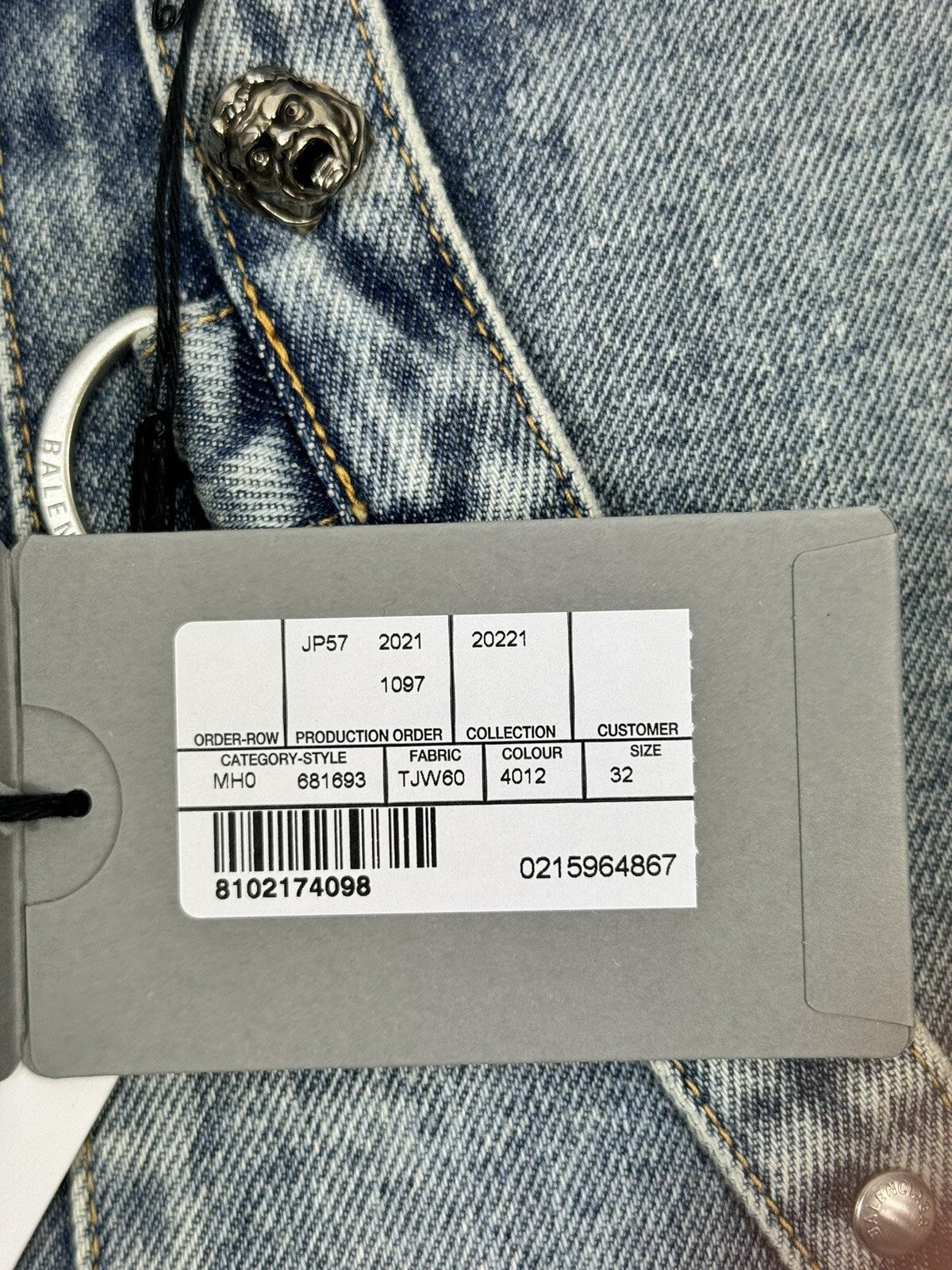 Balenciaga 2 in 1 Raver Japan Denim Jeans / Shorts, photo 22