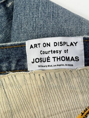 Gallery Dept Logo Print Distressed Jeans（写真5）