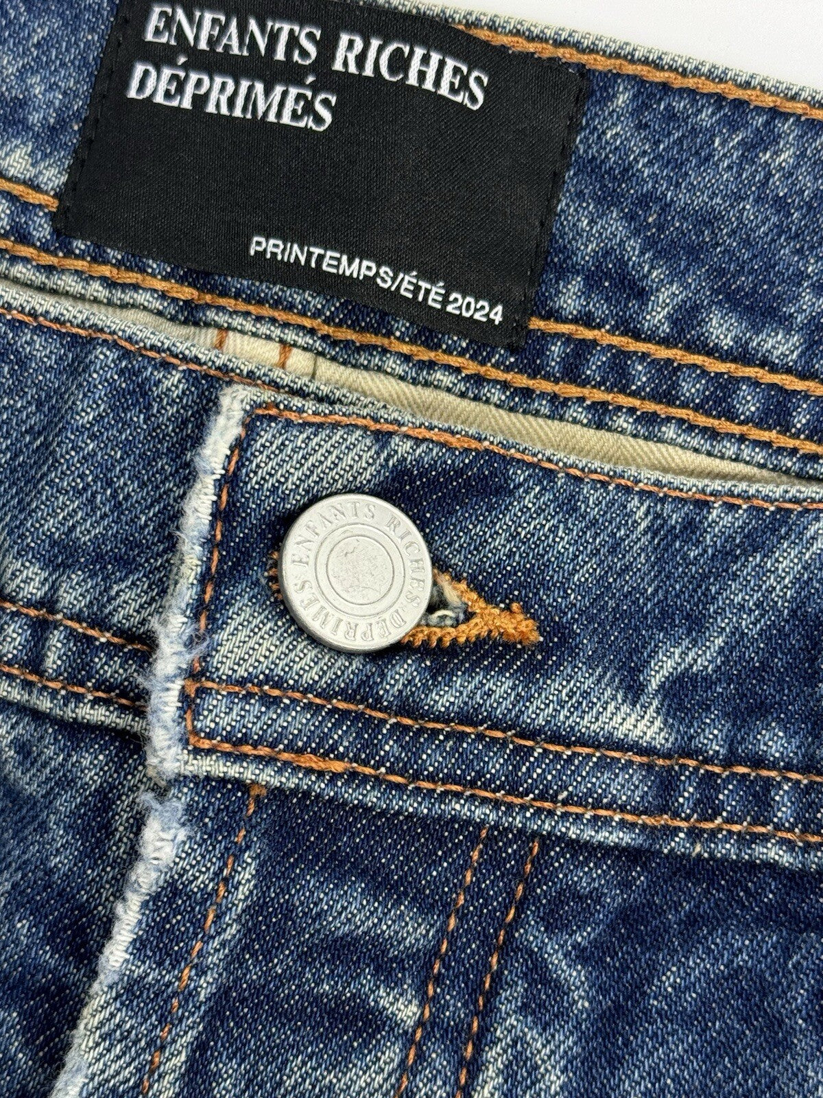 Enfants Riches Deprimes Straight Leg Antic Blue Jeans, photo 5