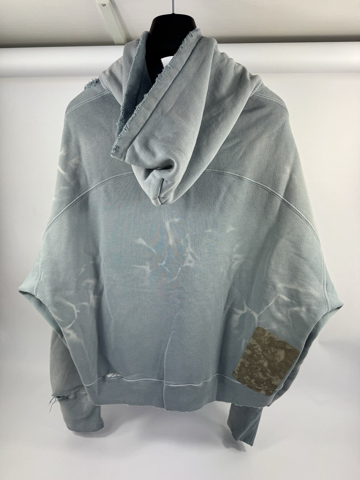 The Sekrit Saint Compliments Distressed Zip Up Hoodie, photo 4