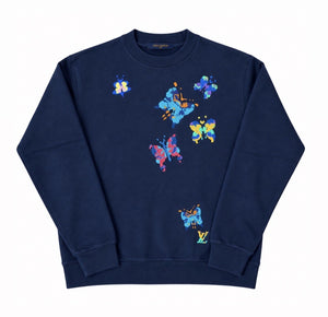 Louis Vuitton x Virgil Abloh FW22 Butterfly Embroidered Jumper، الصورة 1