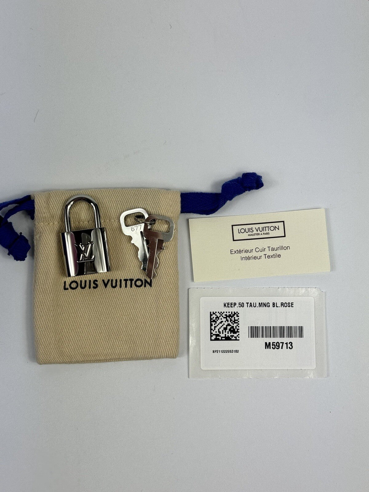 Louis Vuitton Illusion Keepall Bandouliere 50 M59713 Blue / Pink Leather Bag, photo 14