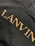 Lanvin Lace Embroidered Logo Hoodie، الصورة 3