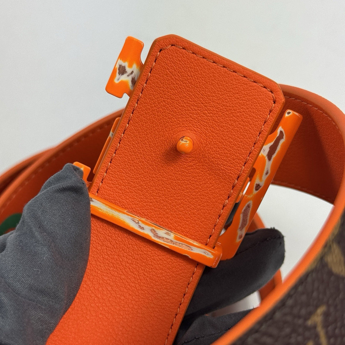 Louis Vuitton x Virgil ‘Chicago’ Monogram Print Reversible Belt 40mm, photo 6