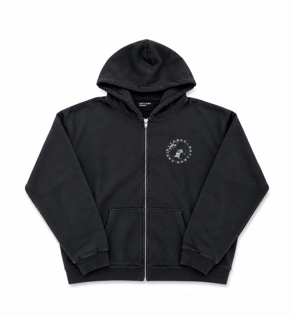 Enfants Riches Deprimes Tabac Rat Distressed Zip Hoodie, photo 2