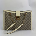 Gucci Padlock GG Supreme Medium Canvas Tote Bag With Gold Hardware, photo 6