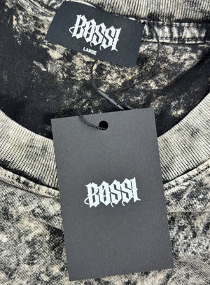 Bossi 1 of 1 Rhinestone Double Layered Skull 24-7 Spyz Vintage T-Shirt, photo 8