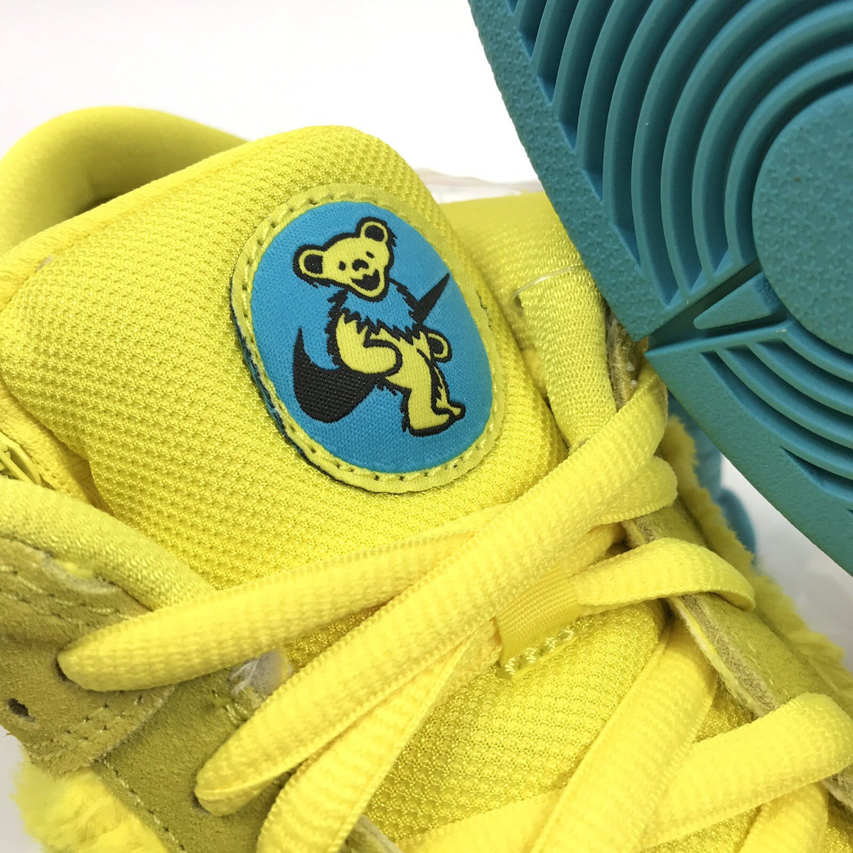 Nike SB Dunk x Grateful Dead Bears Yellow Low Sneakers, photo 5