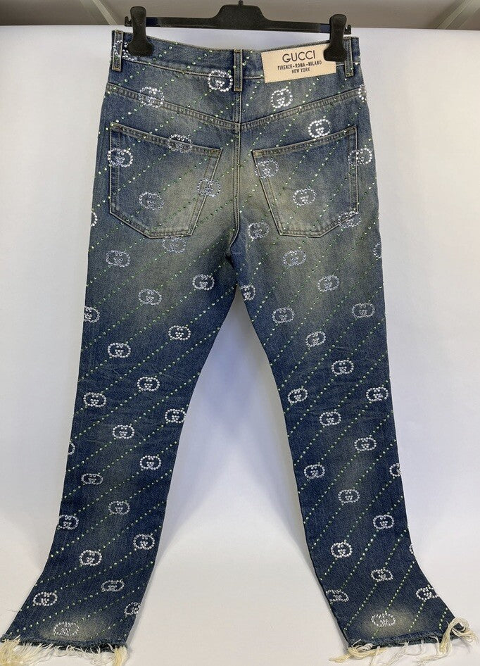 Gucci Crystal Interlocking GG Jeans, photo 4