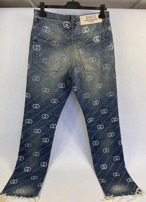 Gucci Crystal Interlocking GG Jeans, photo 4