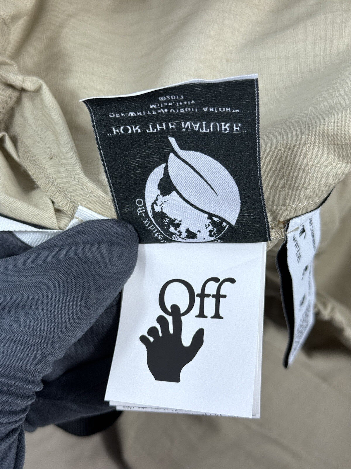 Off-White Dark Sand Cargo Tech Pants, photo 14