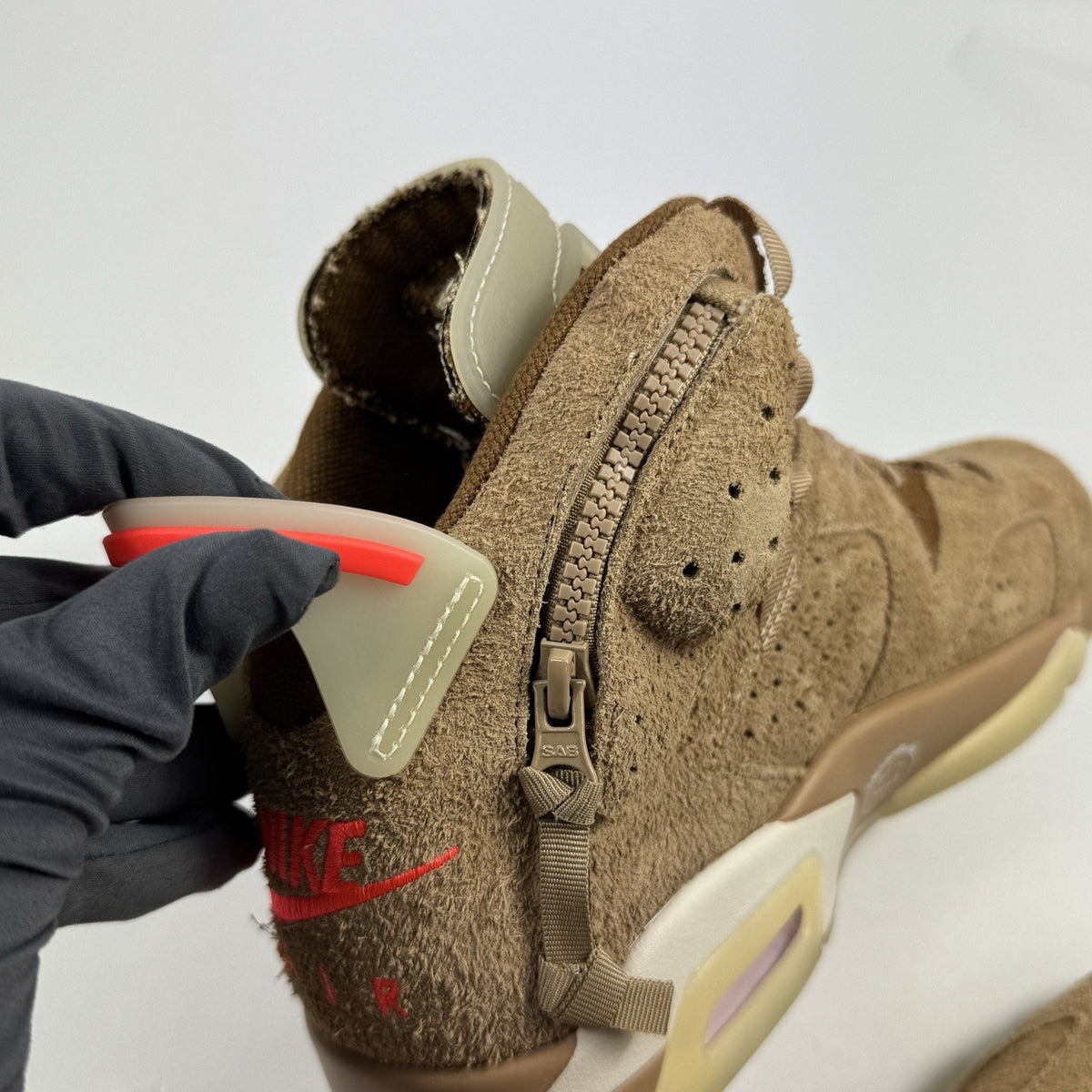 Travis Scott x Jordan 6 Retro British Khaki Sneakers, photo 7