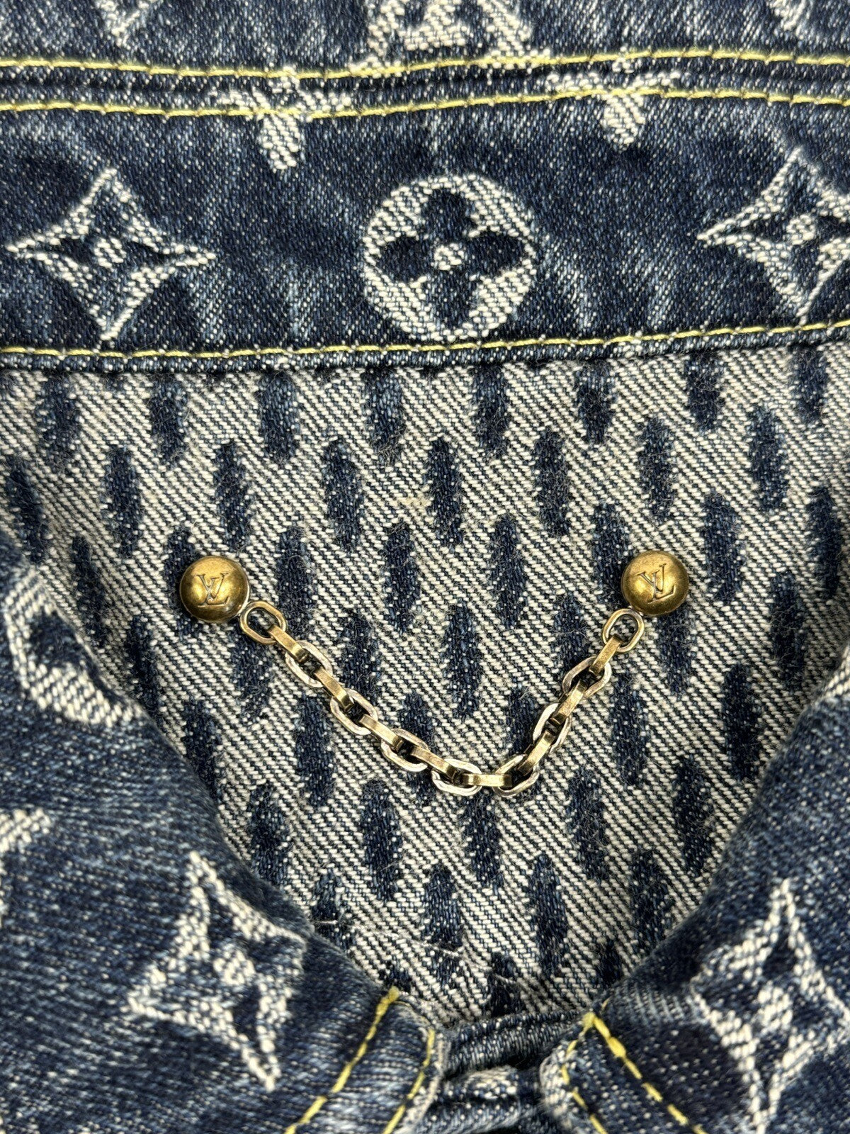 Louis Vuitton x Nigo Monogram Blue Denim Jacket, photo 5