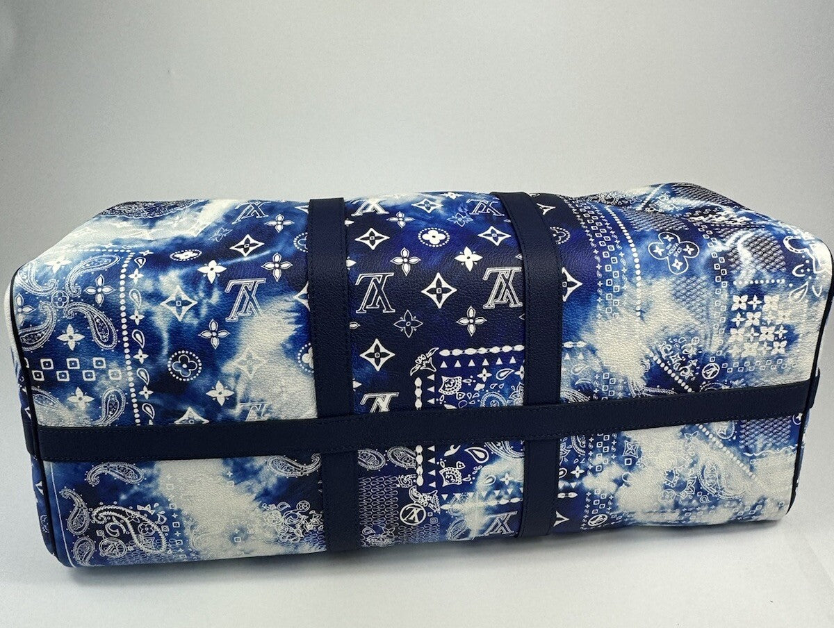 Louis Vuitton x Virgil Abloh Monogram Bandana Keepall, photo 6