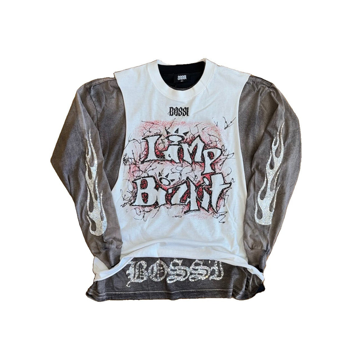 Bossi 1 of 1 Limp Bizkit Rhinestone Double Layered Vintage T-Shirt, photo 1