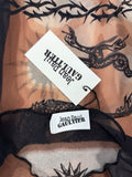 Jean Paul Gaultier Safe S For Ever Tattoo Print Long Sleeve Mesh T-Shirt -S, photo 5
