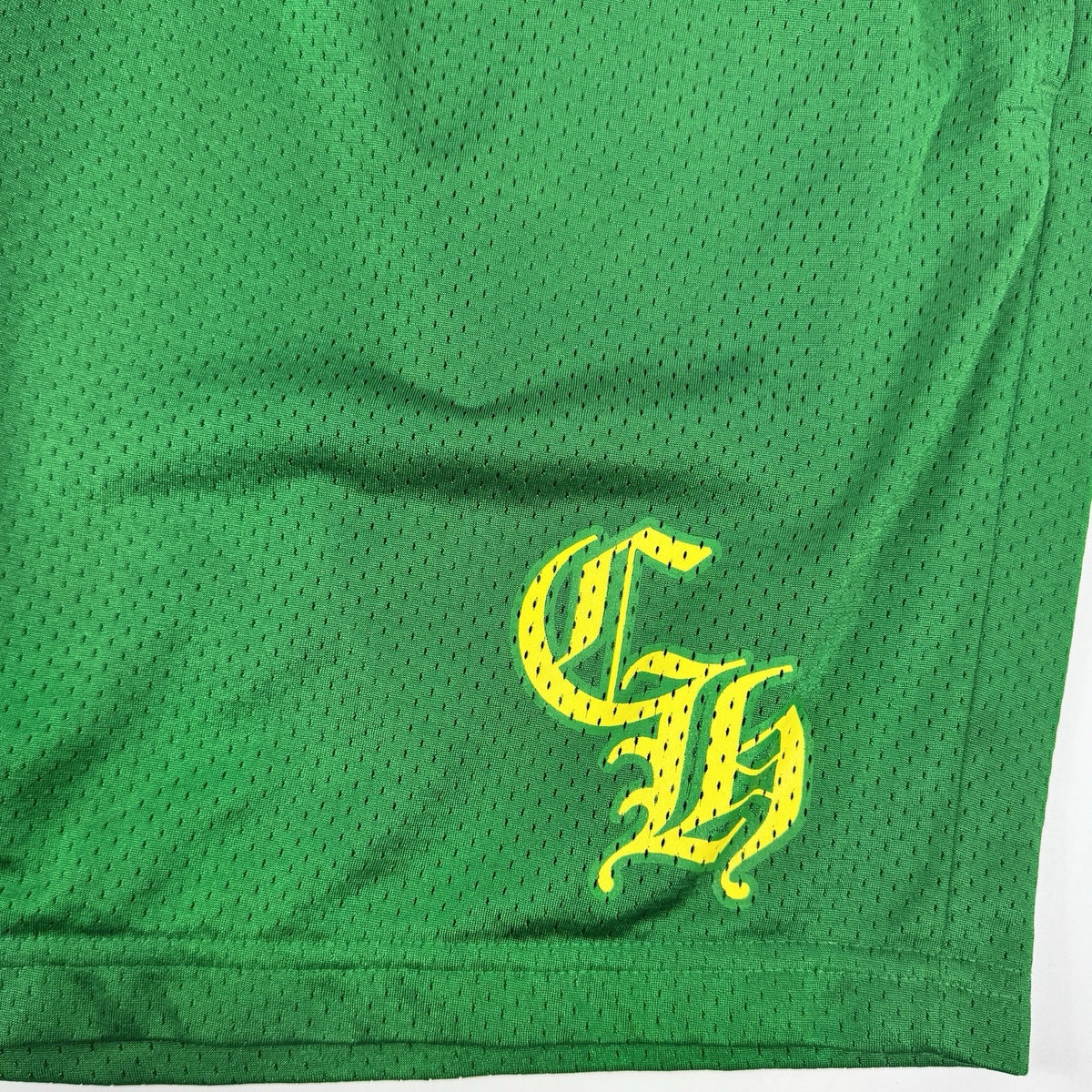 Chrome Hearts Green Logo Print Mesh Shorts, photo 5