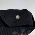 Chrome Hearts Leather Cross Patch With Cross Beanie، الصورة 3