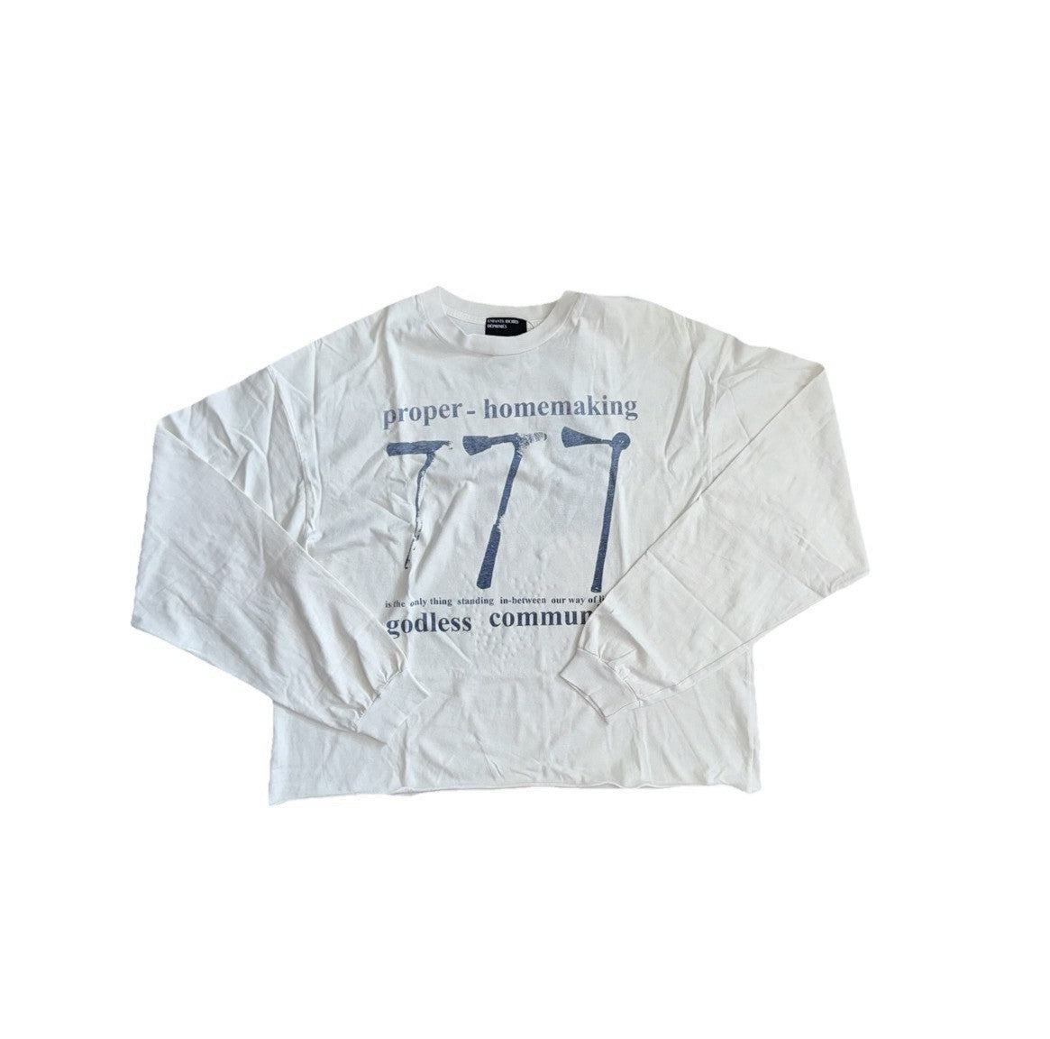 Enfants Riches Deprimes Proper Homemaker Print Long Sleeve T-Shirt, photo 1
