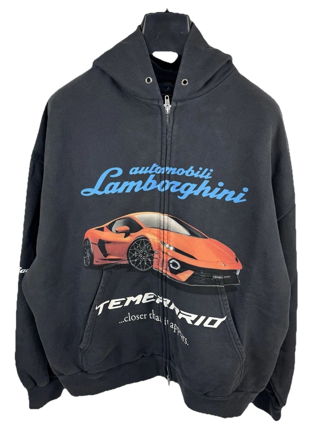 Balenciaga x Lamborghini Graphic Print Zip Up Jumper, photo 3