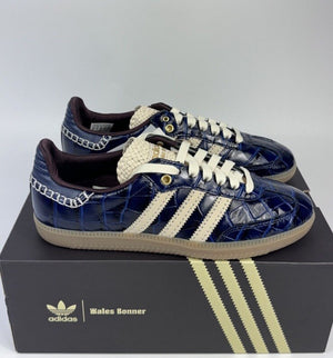 Adidas x Wales Bonner Samba Navy Croc Trainers, photo 2