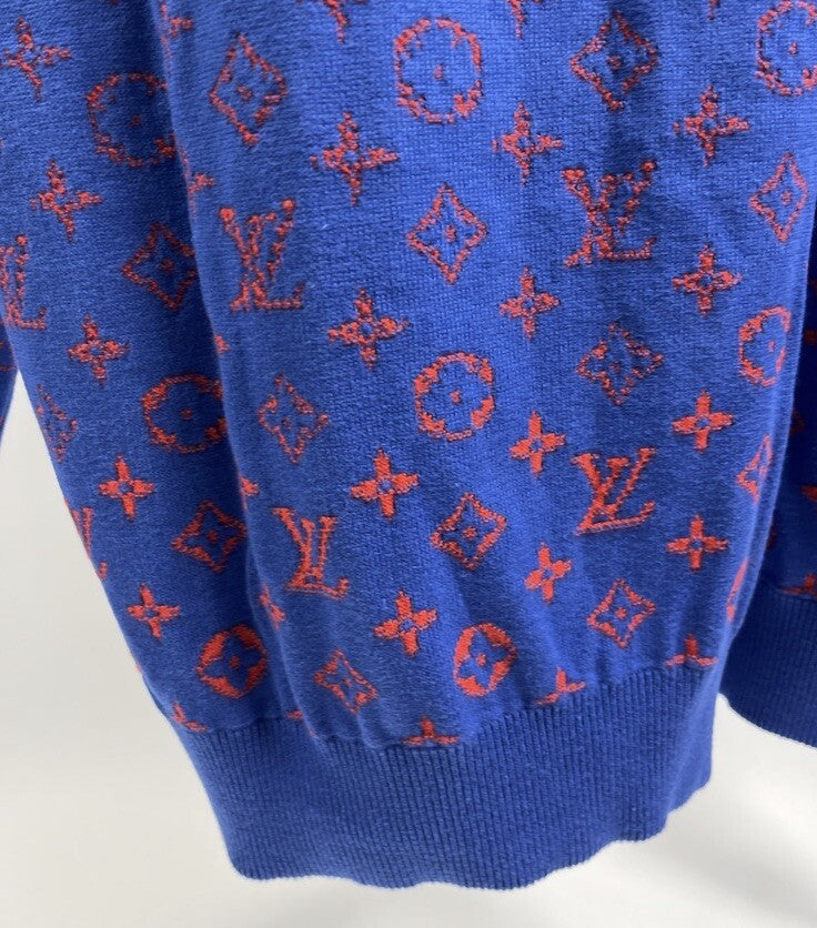 Louis Vuitton Monogram Electric Blue Gradient Crewneck Sweater, photo 5