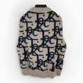 Dior Cactus Jack Travis Scott Cashmere Brown Navy Black Knitted Vest، الصورة 2