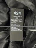 424 City Striped Goat Hair and Leather Bomber Jacket, photo 6