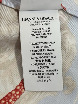 Versace Seascape Print Silk Shirt، الصورة 9