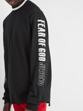 Fear of God 5th Collection 2017 Mesh Black Long Sleeve Jersey Oversized T-Shirt، الصورة 6