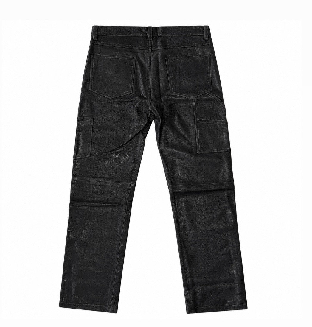 Enfants Riches Deprimes Soft Leather Slim Fit Panelled Trousers, photo 2