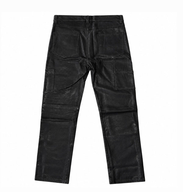 Enfants Riches Deprimes Soft Leather Slim Fit Panelled Trousers, photo 2