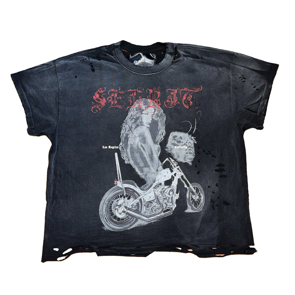 The Sekrit Saint Chopped Girl Distressed T-Shirt, photo 2