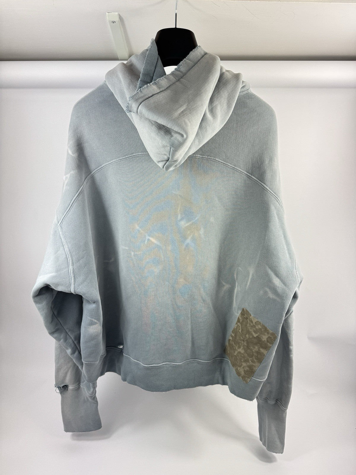 The Sekrit Saint Compliments Distressed Zip Up Hoodie, photo 4