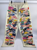 Satoshi Nakamoto Codex Print Leather Pants, photo 4