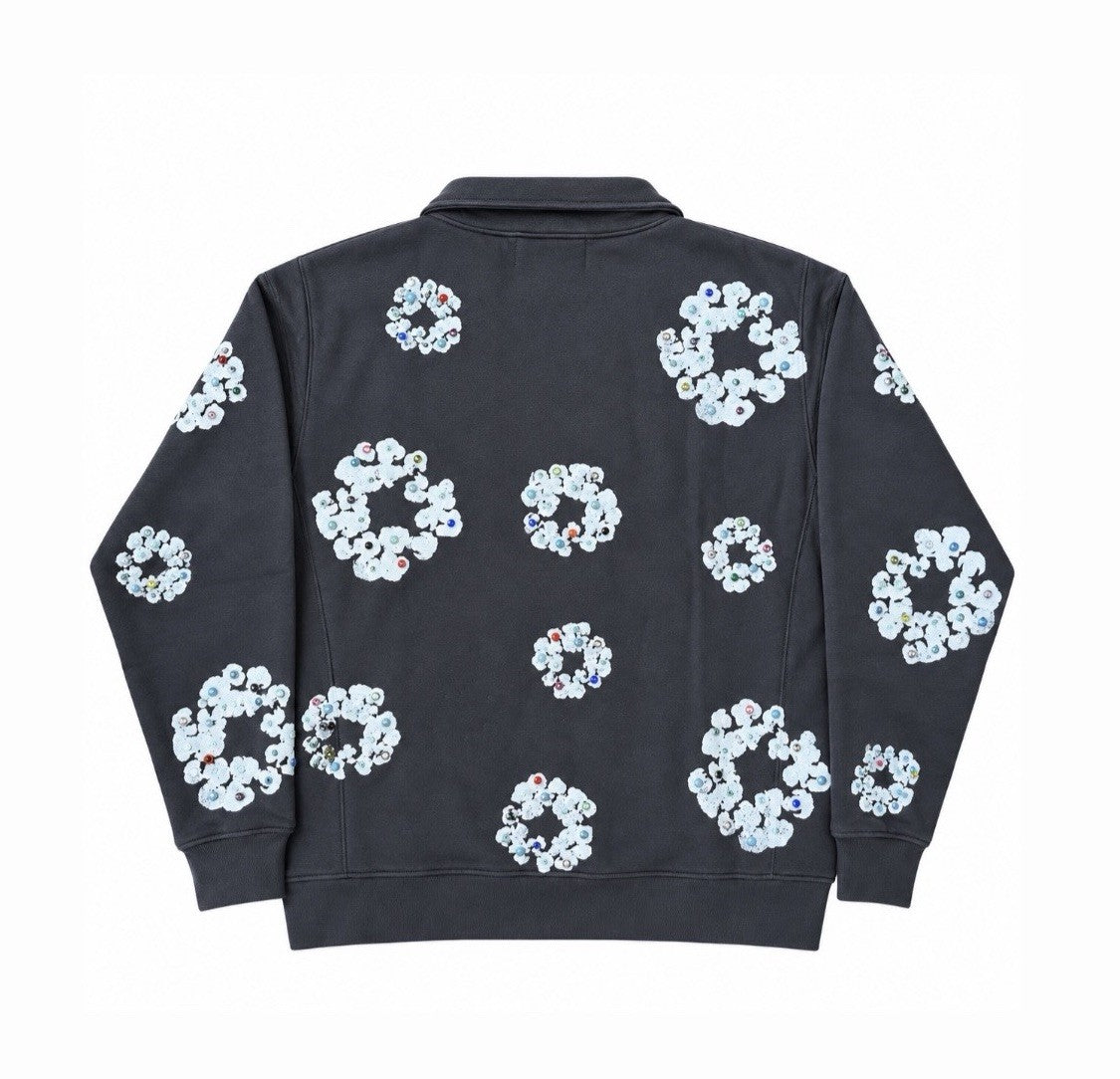 Denim Tears Logo Gemstones Half Zip Sweatshirt, photo 2