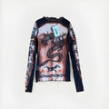 Jean Paul Gaultier Safe S For Ever Tattoo Print Long Sleeve Mesh T-Shirt -S, photo 2