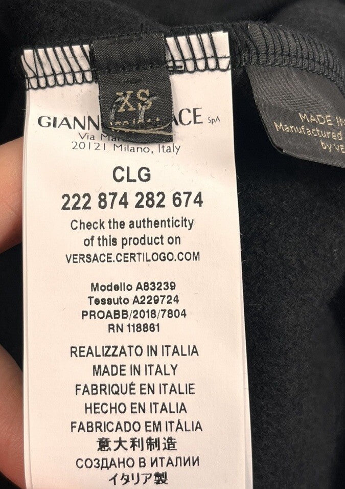 Versace x Kith Black Greek Key Logo Hoodie, photo 7