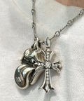 Chrome Hearts x The Rolling Stones Sterling Silver Factory Set Diamond Pendant، الصورة 9