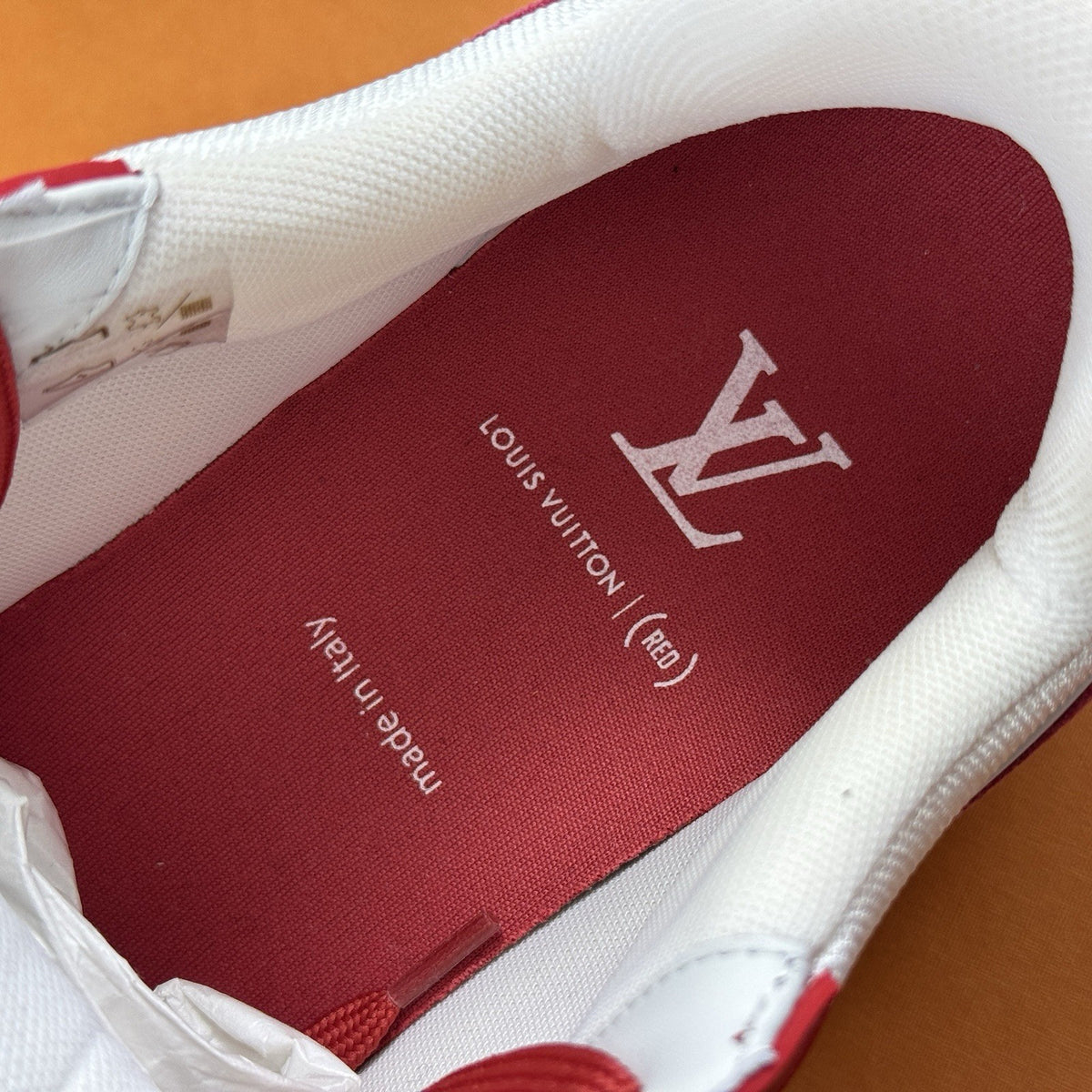Louis Vuitton x Virgil Abloh Red Classic Sneakers, photo 8
