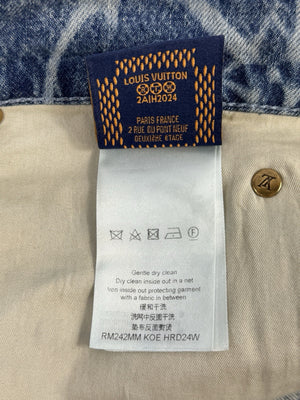 Louis Vuitton Monogram Print Denim Shorts, photo 13